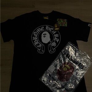 Bape x Chrome Heart Black tee